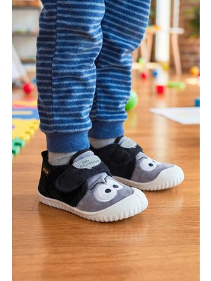 Gezer Kışlık Cırtlı Ayarlanabilir Rahat İç Taban  Erkek Çocuk Panduf Ayakkabı