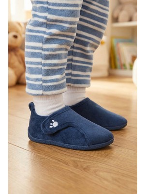 Gezer Kışlık Erkek Çocuk Rahat Taban Cırt Cırtlı Ayarlanabilir Ev Okul Kreş Panduf Ayakkabı