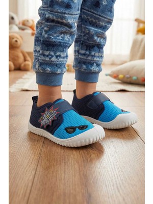 Gezer Yazlık Keten Erkek Çocuk Ayarlanabilir Ayakkabı