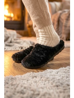 Gezer Kadın Kışlık Ev Bahçe Rahat Taban Gondol Terlik