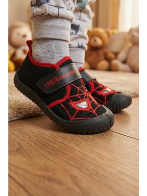 Gezer Erkek Çocuk Yazlık Keten Rahat Taban Tek Cırt Cırtlı Ayarlanabilir Ev Bahçe Okul Kreş Günlük Ayakkabı