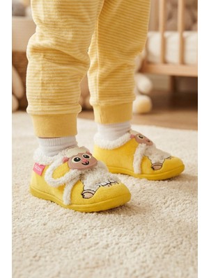 Gezer Kışlık Cırtlı Ayarlanabilir Rahat Iç Taban Kız Çocuk Panduf Ayakkabı