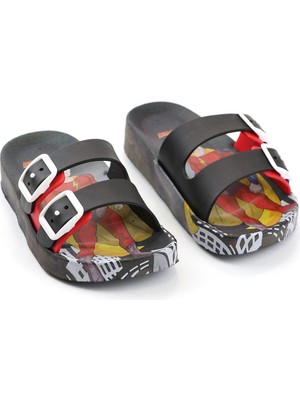 Gezer Yazlık Kaydırmaz Taban Iki Toka Erkek Çocuk Terlik