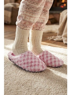 Gezer Kadın Kışlık Ev Bahçe Gondol Rahat Taban Terlik