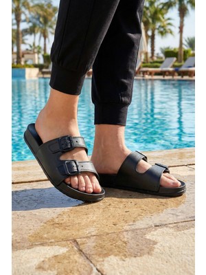 Gezer Yazlık Kadın Çift Toka Ayarlanabilir Islak Zemine Uygun Terlik10