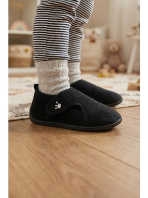 Gezer Kışlık Kız Çocuk Rahat Taban Cırt Cırtlı Ayarlanabilir Ev Okul Kreş Panduf Ayakkabı