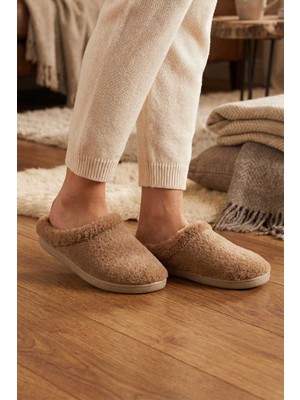 Gezer Kadın Kışlık Rahat Taban Ev Bahçe Gondol Terlik