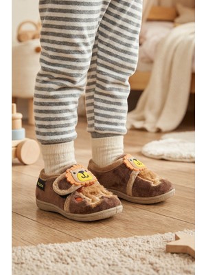 Gezer Bebe Erkek Çocuk Kışlık Cırtlı Ayarlanabilir Günlük Okul Kreş Panduf Ayakkabı