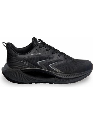 Volis MM-26000 Triko Siyah Günlük Rahat Bağcıklı Erkek Sneaker Ayakkabı