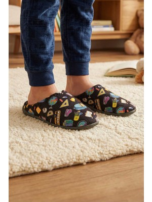 Gezer Erkek Çocuk Kışlık Rahat Taban Ev Bahçe Gondol Terlik