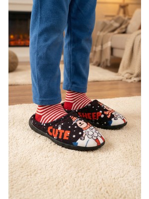 Gezer Erkek Çocuk Kışlık Rahat Taban Ev Bahçe Gondol Terlik