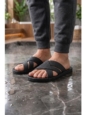 Gezer Erkek Yazlık Ev Banyo Islak Zemine Uygun Terlik