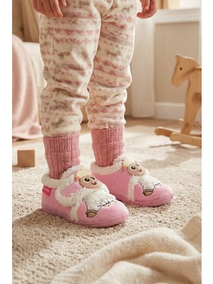 Gezer Bebe Kız Çocuk Kışlık Cırtlı Ayarlanabilir Günlük Okul Kreş Panduf Ayakkabı