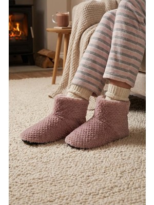 Gezer Kadın Kışlık Sessiz Taban Ev Panduf Bot