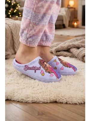 Gezer Kız Çocuk Kışlık Rahat Taban Ev Bahçe Gondol Terlik
