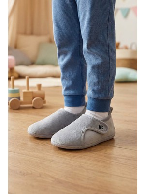 Gezer Kışlık Kız Çocuk Rahat Taban Cırt Cırtlı Ayarlanabilir Ev Okul Kreş Panduf Ayakkabı