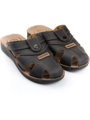 Gezer 09878 Rahat 4 Nokta Taban Kapalı Erkek Terlik Sandalet