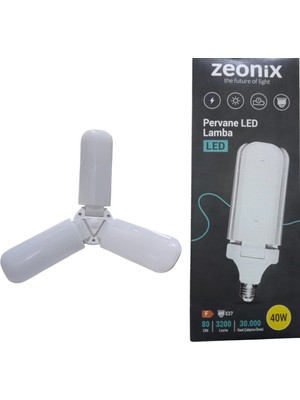 Zeonix 40W 3 Kanatlı Pervane Ampul