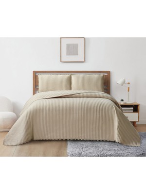 Venedik Tek Kişilik Yatak Örtüsü - Bej