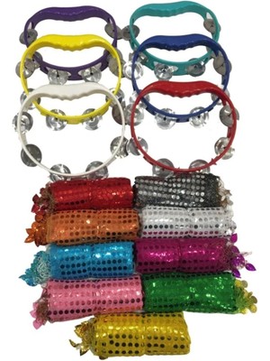 Evsay Kına Malzemesi 10 Adet Tef 10 Adet Halay Mendili