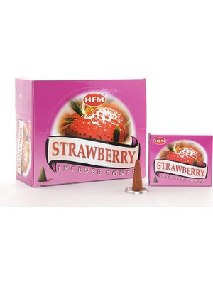 Strawberry Aromalı Konik Tütsü