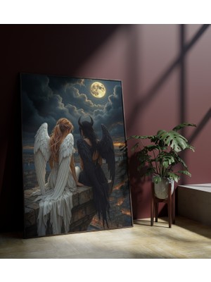 3D Kanvas Tablo - Yüksek Kalite - Kalın Çıta