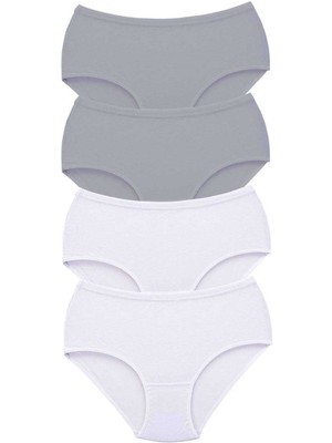 4 Adet Tutku Kadın Yüksek Bel Bato Kalın Lastik Külot S10 Nemere