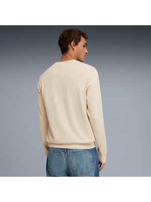Puma Ess Elevated Crew Tr Tk Erkek Krem Sweatshirt.87