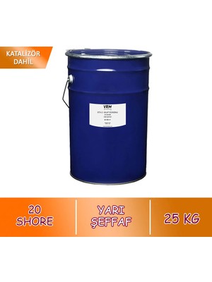 VRM Vernikrecinemarketi Rtv-2 Yarı Şeffaf - Kalıp Silikonu (20 Shore) 25 kg