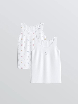 Lc Waikiki Yeni Sezon Bisiklet Yaka Kız Çocuk Atlet 2'li