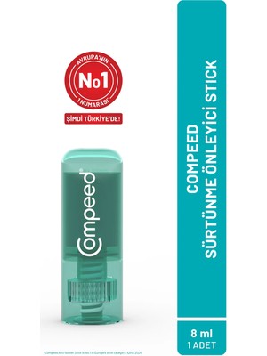 Compeed Sürtünme ve Kabarcık Oluşumuna Karşı Ayak ve Vücut İçin Sürtünme ve Kabarcık Önleyici Stick - 8 ml