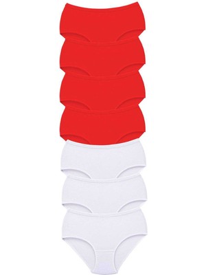 7 Adet Tutku Kadın Yüksek Bel Bato Kalın Lastik Külot S7 Nemere