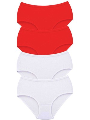 4 Adet Tutku Kadın Yüksek Bel Bato Kalın Lastik Külot S7 Nemere