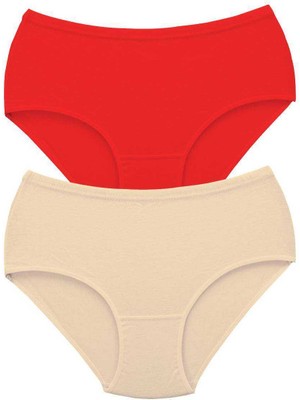 2 Adet Tutku Kadın Yüksek Bel Bato Kalın Lastik Külot S5 Nemere