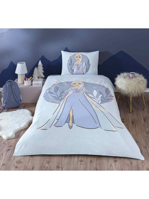 Özdilek Disney Nevresim Takımı  Ranforce Tek Kişilik Lila Frozen Ice Quenn