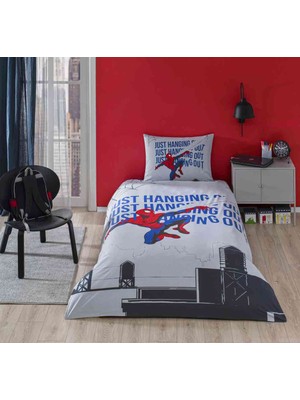 Özdilek Disney Nevresim Takımı  Ranforce Tek Kişilik Mavi Spıderman Blue We