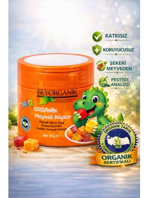 Beyorganik Organik Meyveli Küpler 50GR