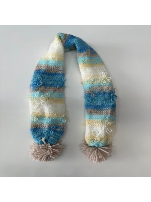 vitvit 2-3 Yaş El Örgüsü Yelek, Atkı, Bere ve Patik Seti