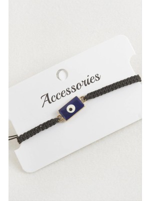 Dikdörtgen Makrome Örgülü Bileklik Nemere