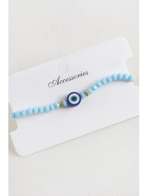 Nazar Kristal Makrome Ip Bileklik Nemere