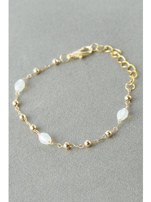 Oval Kristal Taşlı Bileklik Nemere