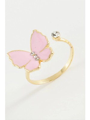 Kelebek Taşlı Mineli Yüzük Nemere