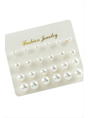 Kartlı Inci Küpe 24 Adet Nemere