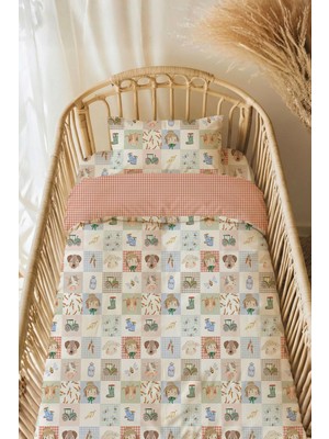Tba Collection Montessori Nevresim Takımı - 100x200 cm - Farm Friends