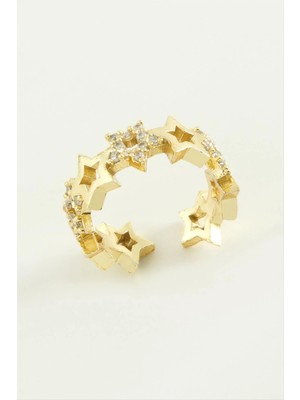 Yıldız Zirkon Taşlı Yüzük Nemere