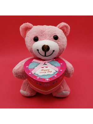 Hediyelik Pembe Kutulu Ayıcık Nemere