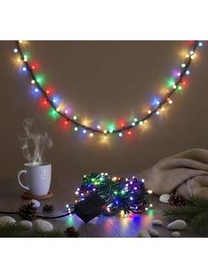 LED Damla Uçlu Rgb Dekoratif Işık 10 Metre 100 Nemere