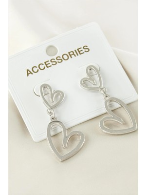 Kalp Metal Küpe Nemere