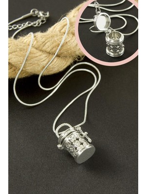 Kafes Figürlü Çelik Kolye Nemere