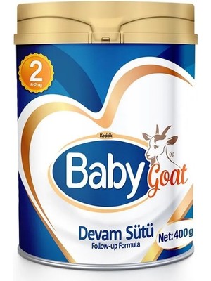 Baby Goat 2 Keçi Sütü Bazlı Biberon Maması 400 gr 6-9 Ay İçin Sütlü Formül